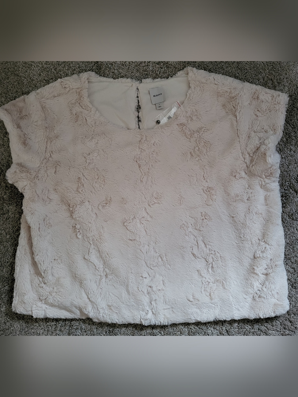 NWT Faux Fur Top